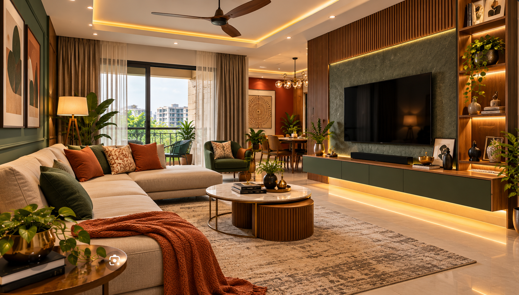 Modern living room interior