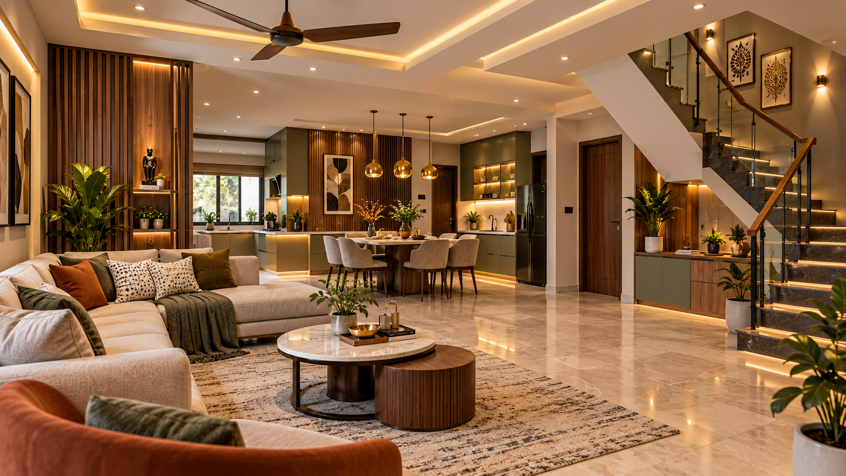 Complete modern home interior