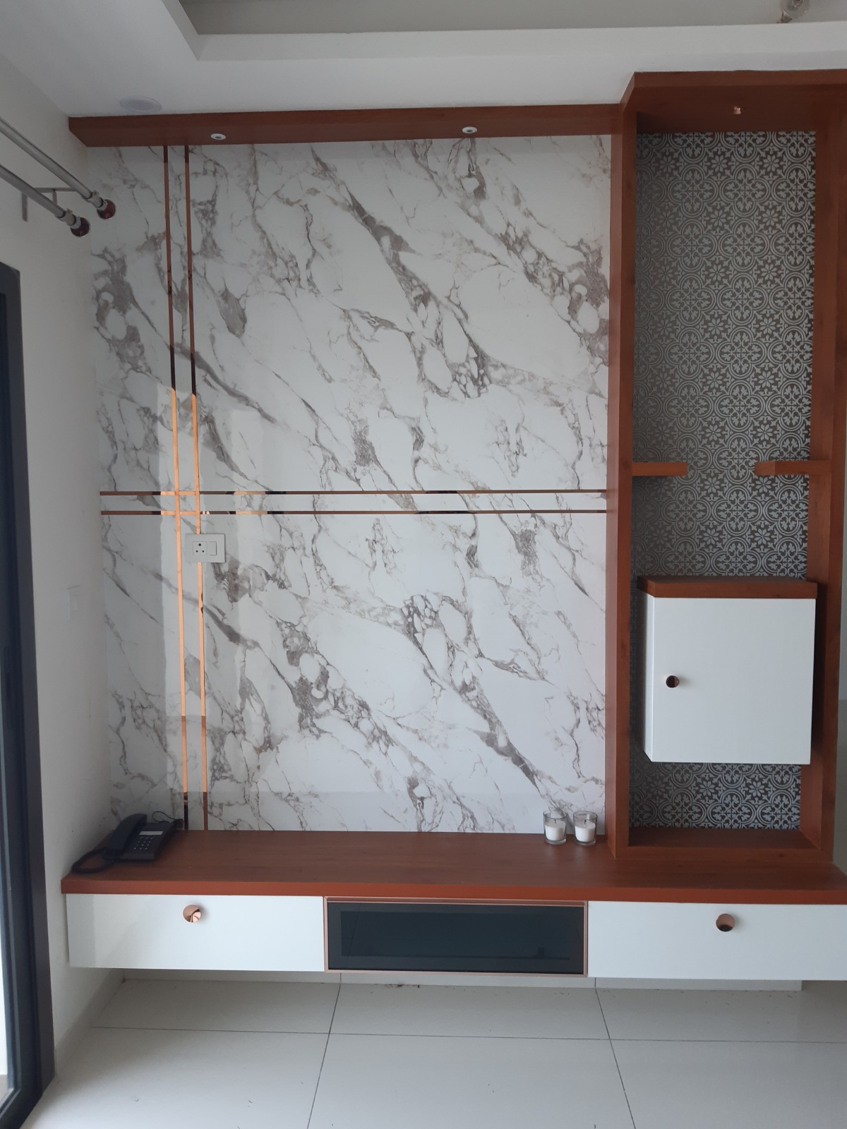 TV unit project by Budget Space Interiors