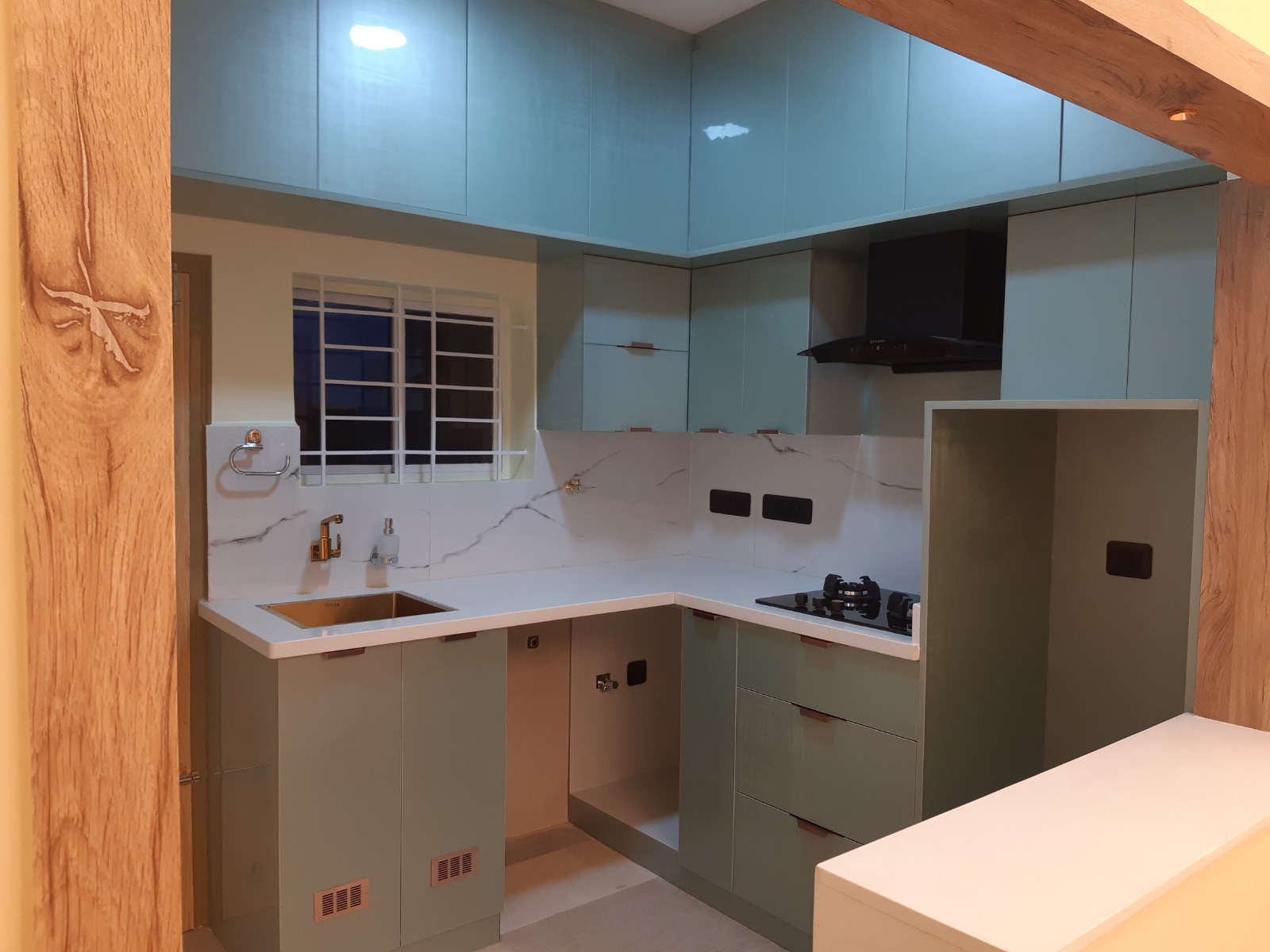 Modular kitchen project by Budget Space Interiors
