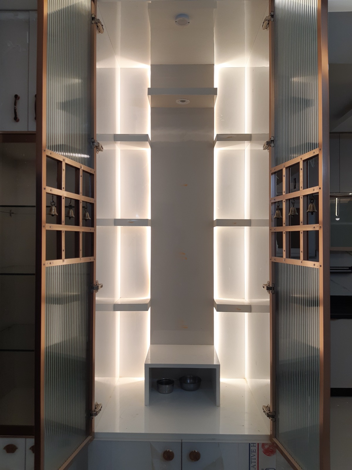 Home pooja unit interior design