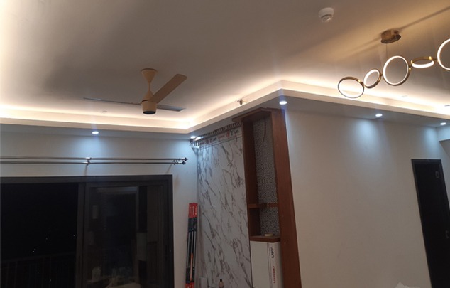 False ceiling and lighting design